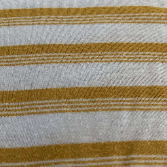 American Dream Yellow Striped Junior’s Top - Picture 4 of 4